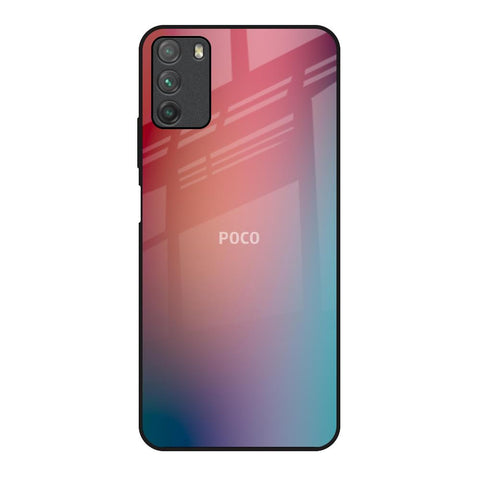Dusty Multi Gradient Poco M3 Glass Back Cover Online
