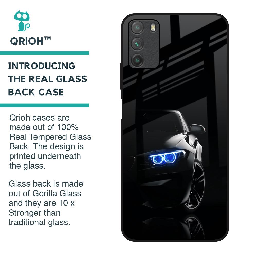 Car In Dark Glass Case for Poco M3