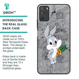 Cute Baby Bunny Glass Case for Poco M3