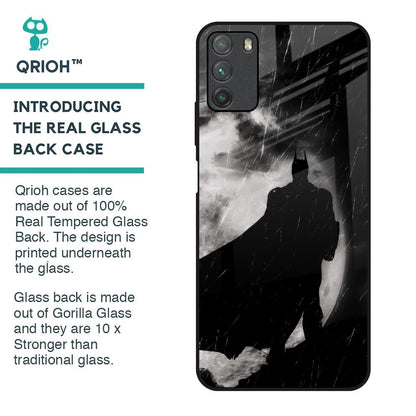Dark Warrior Hero Glass Case for Poco M3