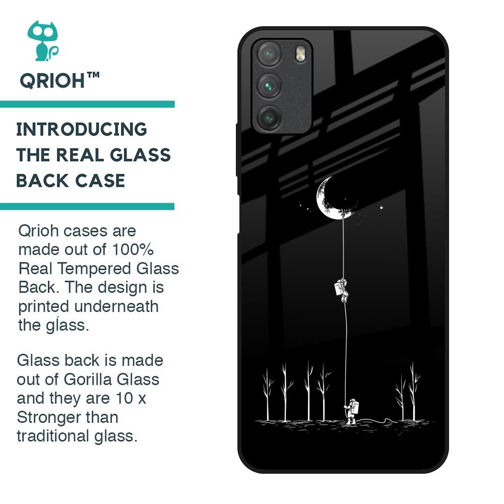 Catch the Moon Glass Case for Poco M3