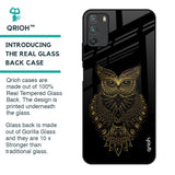 Golden Owl Glass Case for Poco M3