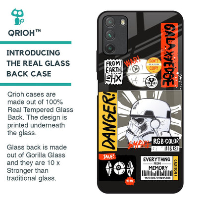 Galaxy Edge Glass Case for Poco M3