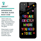 Magical Words Glass Case for Poco M3
