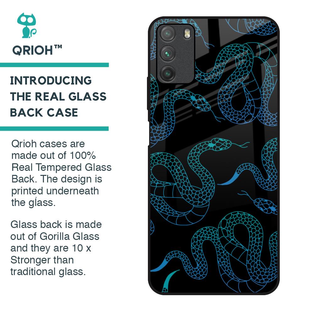 Serpentine Glass Case for Poco M3