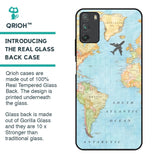 Travel Map Glass Case for Poco M3