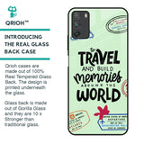 Travel Stamps Glass Case for Poco M3