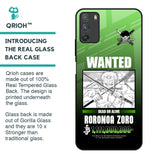 Zoro Wanted Glass Case for Poco M3