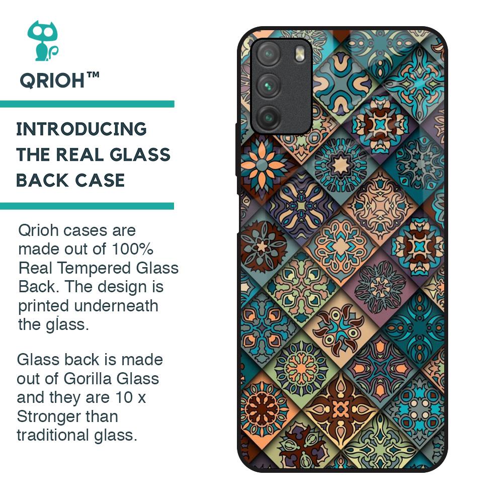 Retro Art Glass Case for Poco M3
