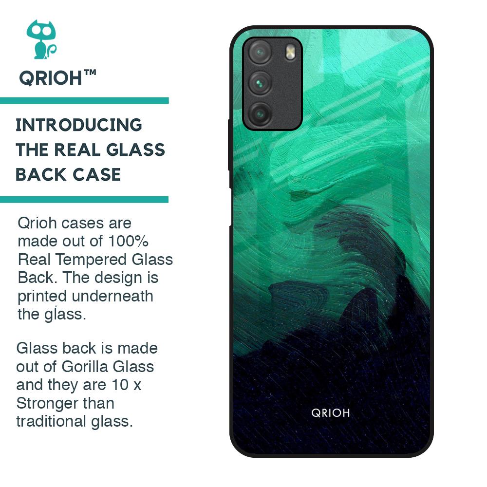 Scarlet Amber Glass Case for Poco M3