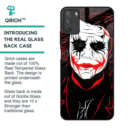 Life In Dark Glass Case For Poco M3