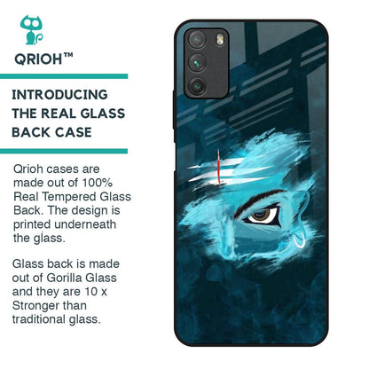 Power Of Trinetra Glass Case For Poco M3