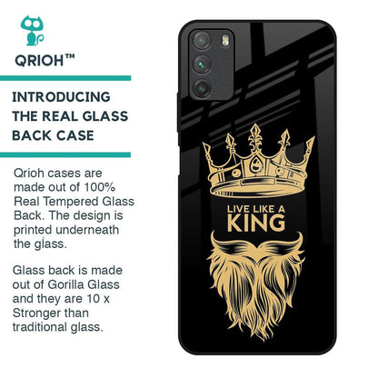 King Life Glass Case For Poco M3