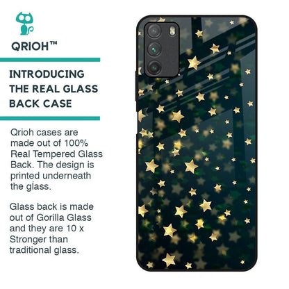 Dazzling Stars Glass Case For Poco M3
