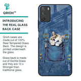 Kitty In Pocket Glass Case For Poco M3