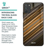 Diagonal Slash Pattern Glass Case for Poco M3