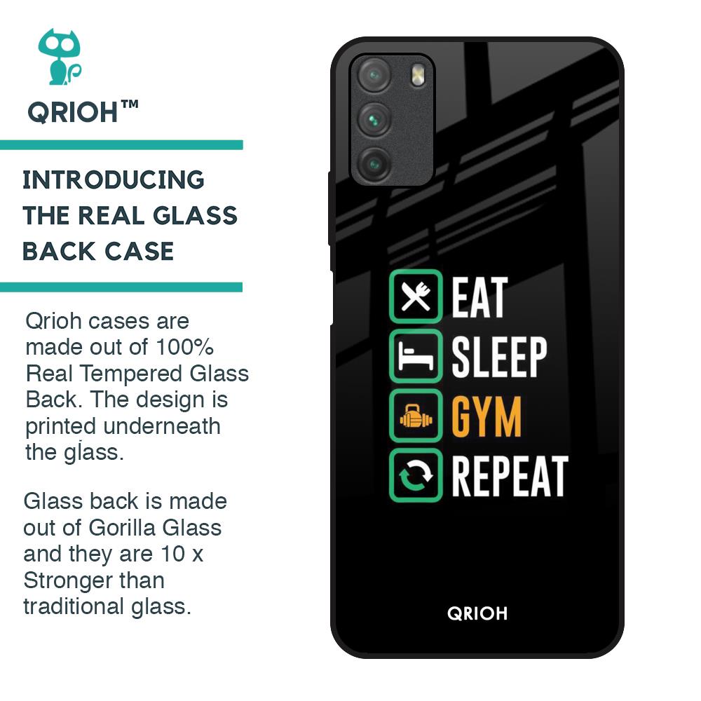 Daily Routine Glass Case for Poco M3