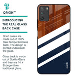 Bold Stripes Glass Case for Poco M3