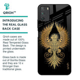 Mythical Phoenix Art Glass Case for Poco M3