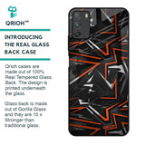 Vector Art Glass Case for Poco M3