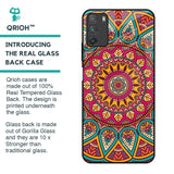 Elegant Mandala Glass Case for Poco M3