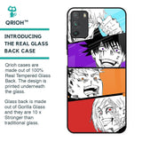 Anime Sketch Glass Case for Poco M3