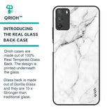 Modern White Marble Glass Case for Poco M3