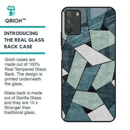 Abstact Tiles Glass Case for Poco M3