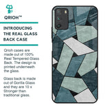 Abstact Tiles Glass Case for Poco M3