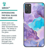 Alcohol ink Marble Glass Case for Poco M3