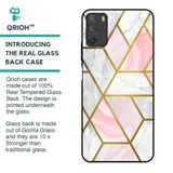 Geometrical Marble Glass Case for Poco M3