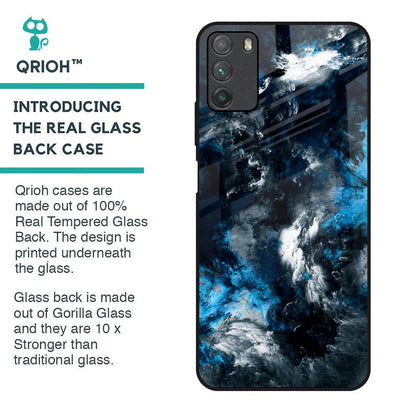 Cloudy Dust Glass Case for Poco M3
