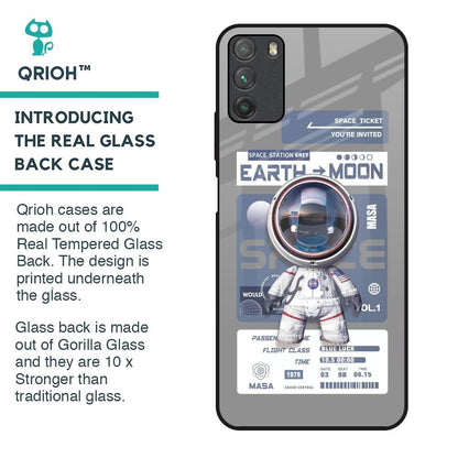 Space Flight Pass Glass Case for Poco M3