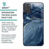 Deep Ocean Marble Glass Case for Poco M3