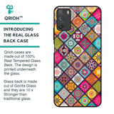 Multicolor Mandala Glass Case for Poco M3