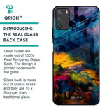 Multicolor Oil Painting Glass Case for Poco M3