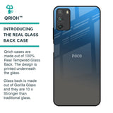 Blue Grey Ombre Glass Case for Poco M3