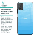 Wavy Blue Pattern Glass Case for Poco M3