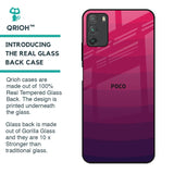 Wavy Pink Pattern Glass Case for Poco M3