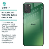 Green Grunge Texture Glass Case for Poco M3