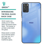 Vibrant Blue Texture Glass Case for Poco M3