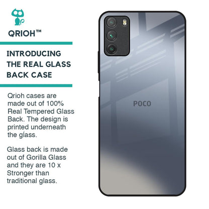 Space Grey Gradient Glass Case for Poco M3