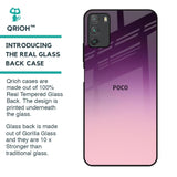 Purple Gradient Glass case for Poco M3