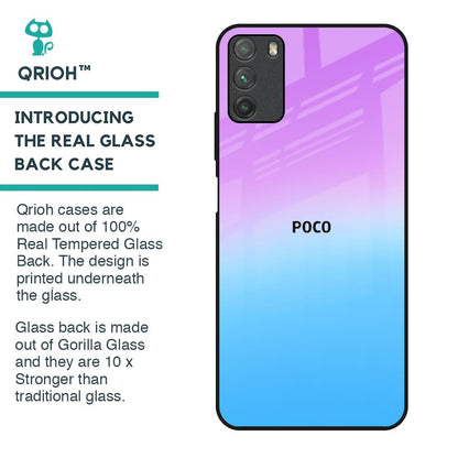 Unicorn Pattern Glass Case for Poco M3