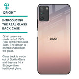 Golden Mauve Glass Case for Poco M3