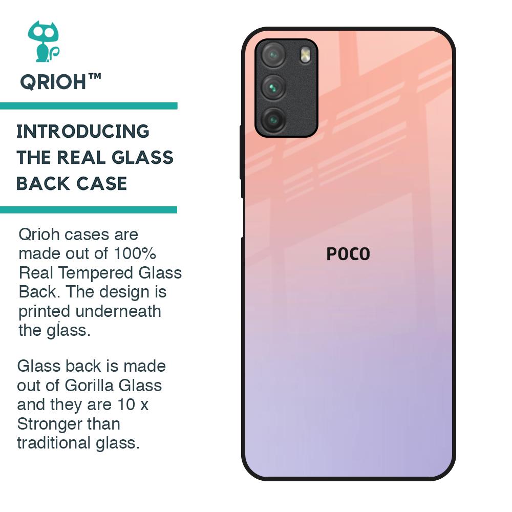 Dawn Gradient Glass Case for Poco M3