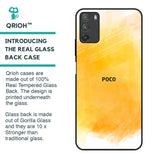 Rustic Orange Glass Case for Poco M3