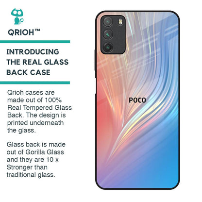 Mystic Aurora Glass Case for Poco M3