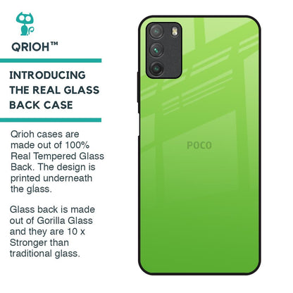 Paradise Green Glass Case For Poco M3