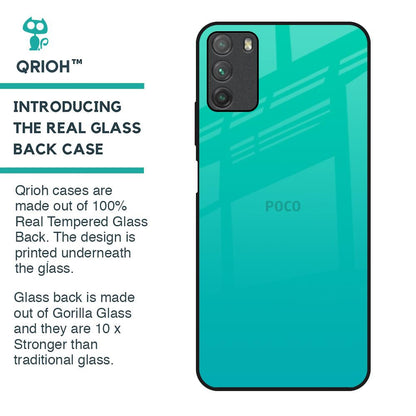 Cuba Blue Glass Case For Poco M3
